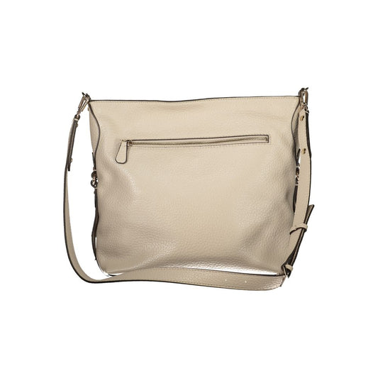 Guess Jeans Beige Polyurethane Women's Handbag - ClickThatClicks 