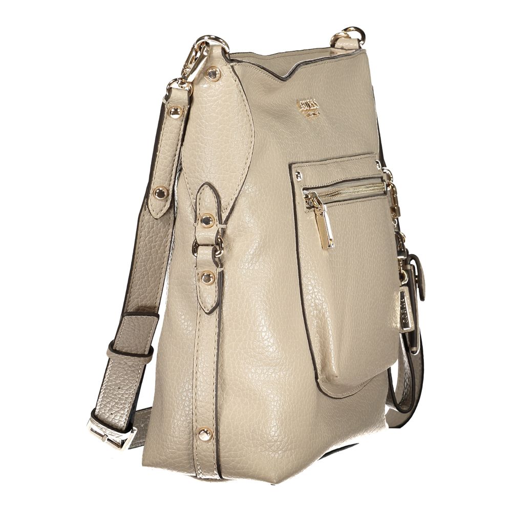 Guess Jeans Beige Polyurethane Women's Handbag - ClickThatClicks 