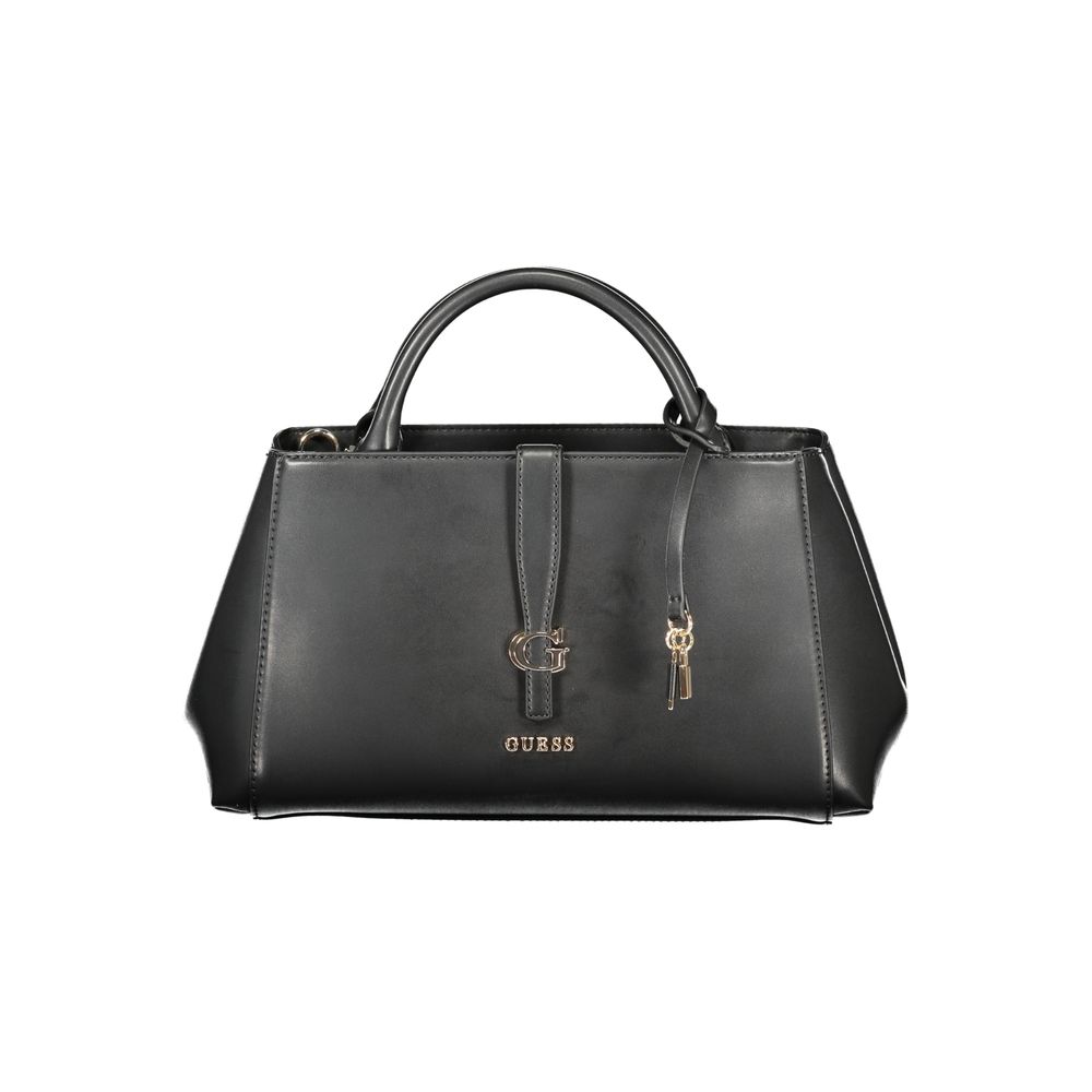 Guess Jeans Black Polyurethane Women Handbag - ClickThatClicks 