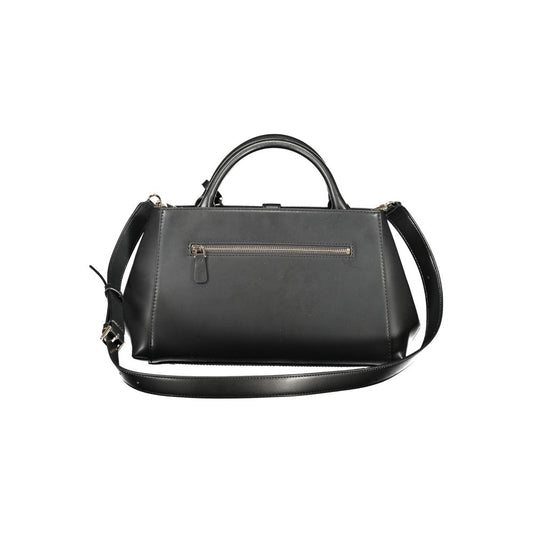 Guess Jeans Black Polyurethane Women Handbag - ClickThatClicks 