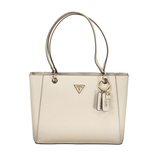 Guess Jeans Beige Poliuretano Women Handbag - ClickThatClicks 