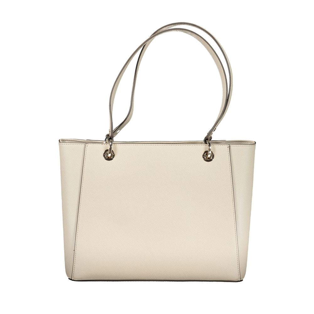 Guess Jeans Beige Poliuretano Women Handbag - ClickThatClicks 