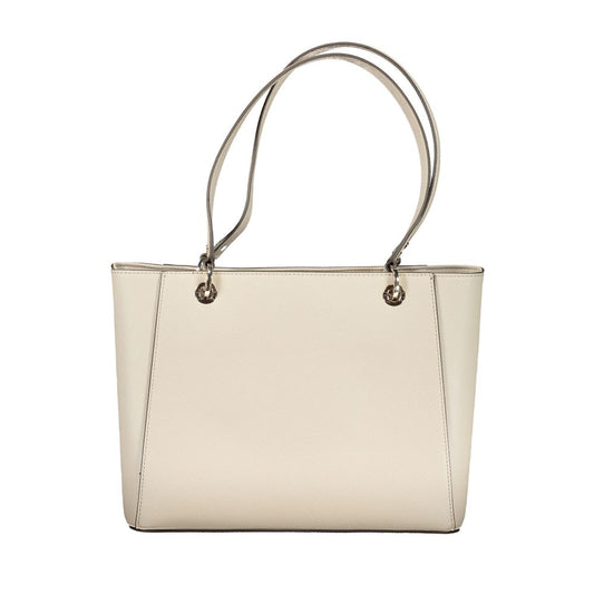Guess Jeans Beige Poliuretano Women Handbag - ClickThatClicks 
