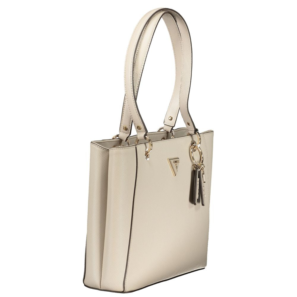 Guess Jeans Beige Poliuretano Women Handbag - ClickThatClicks 