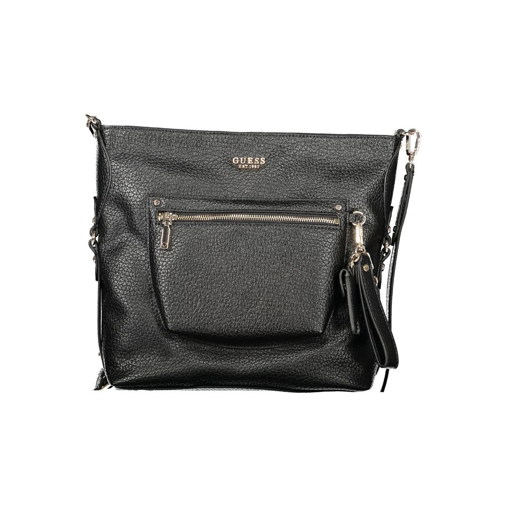Guess Jeans Black Polyurethane Women's Handbag - ClickThatClicks 