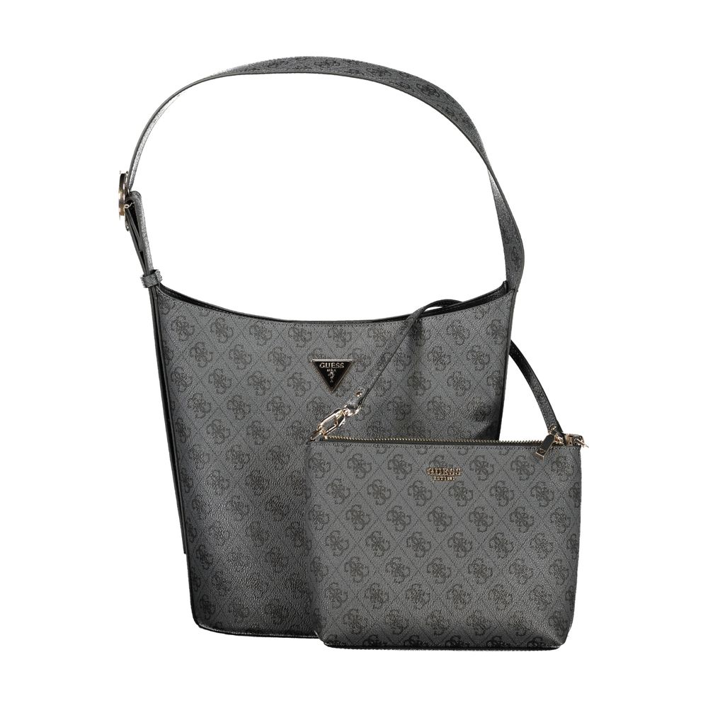 Guess Jeans Black Polyurethane Women Handbag - ClickThatClicks 