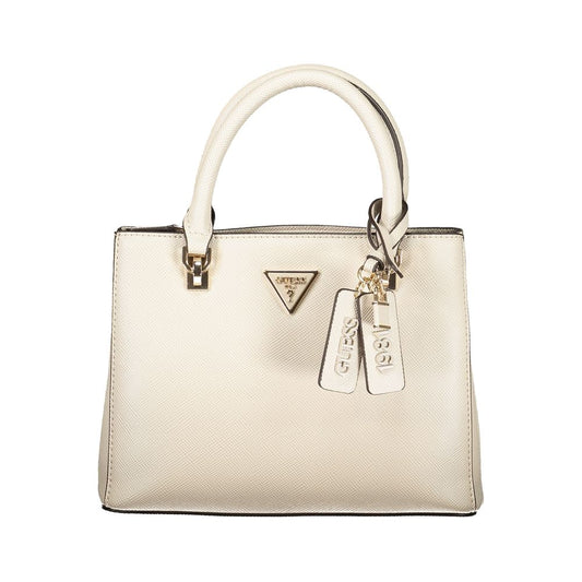 Guess Jeans Beige Polyurethane Women Handbag - ClickThatClicks 
