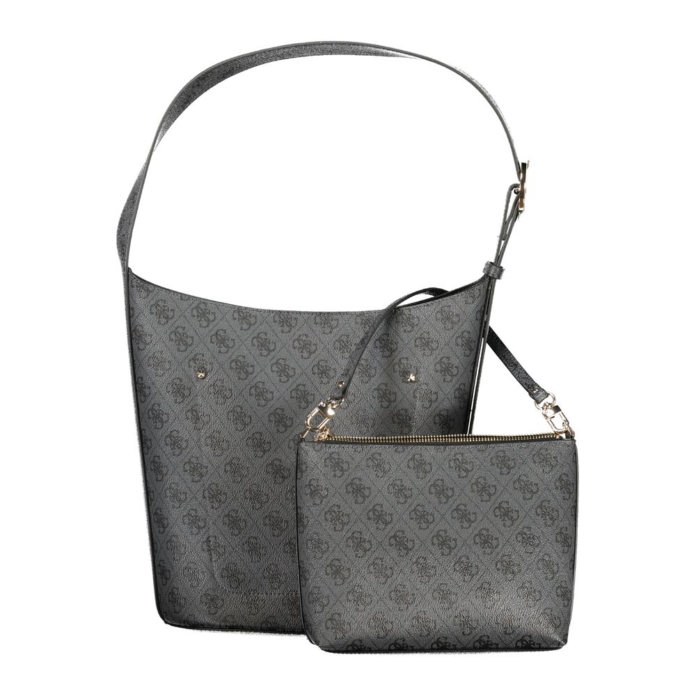 Guess Jeans Black Polyurethane Women Handbag - ClickThatClicks 