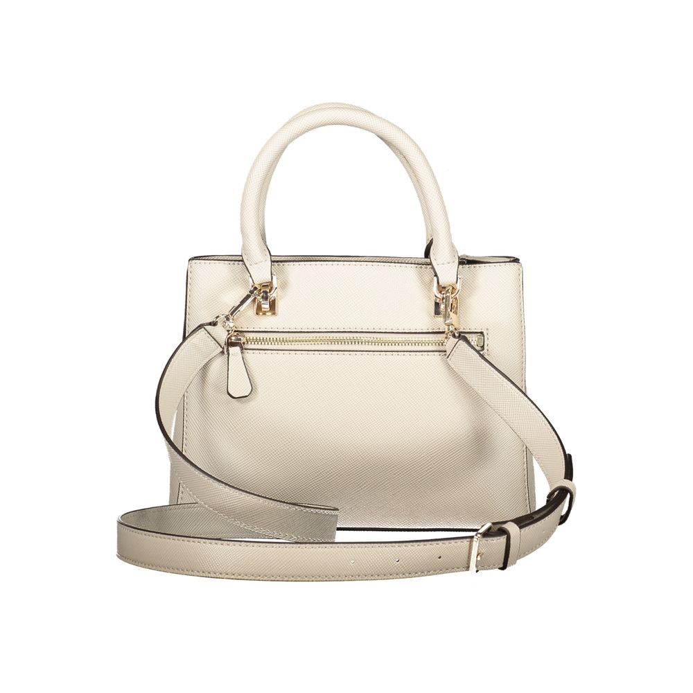 Guess Jeans Beige Polyurethane Women Handbag - ClickThatClicks 