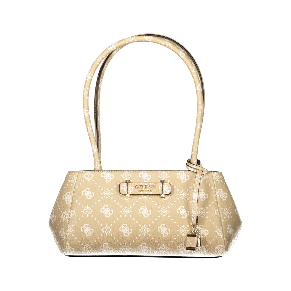 Guess Jeans Beige Polyurethane Women Handbag - ClickThatClicks 