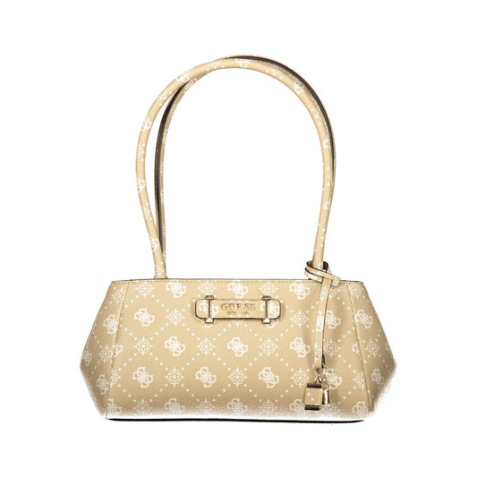 Guess Jeans Beige Polyurethane Women Handbag - ClickThatClicks 