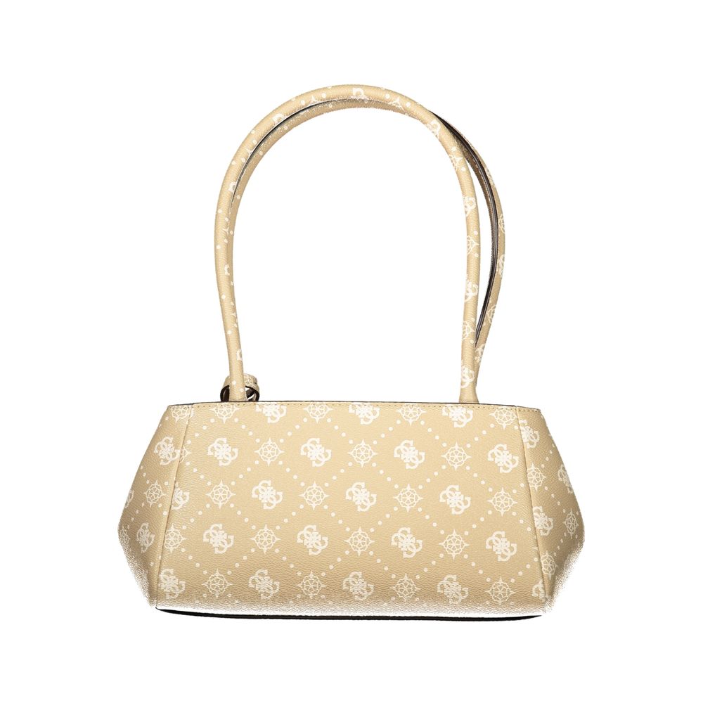 Guess Jeans Beige Polyurethane Women Handbag - ClickThatClicks 
