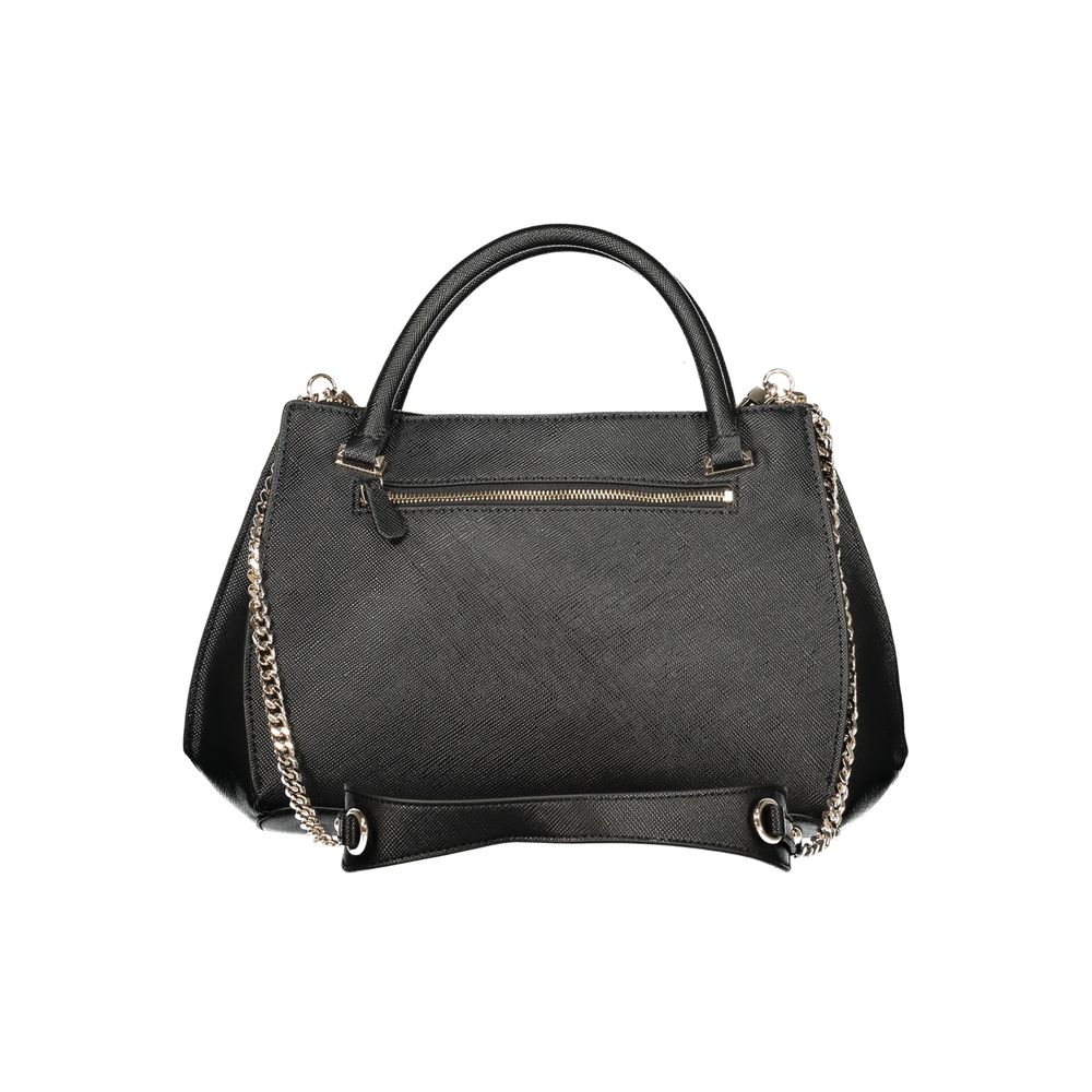 Guess Jeans Black Polyurethane Women Handbag - ClickThatClicks 