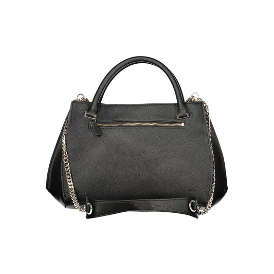 Guess Jeans Black Polyurethane Women Handbag - ClickThatClicks 
