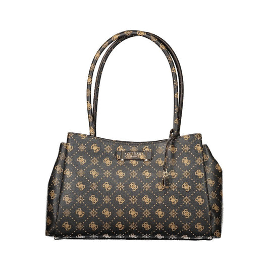 Guess Jeans Marrone Poliuretano Women Handbag - ClickThatClicks 