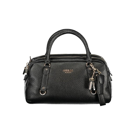 Guess Jeans Black Polyurethane Women Handbag - ClickThatClicks 