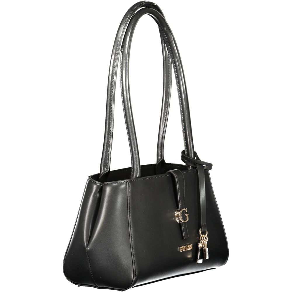 Guess Jeans Nero Poliuretano Donna Shoulder Bag - ClickThatClicks 