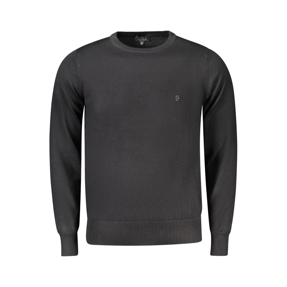 Coveri Moving Black Viscosa Mens Sweater - ClickThatClicks 