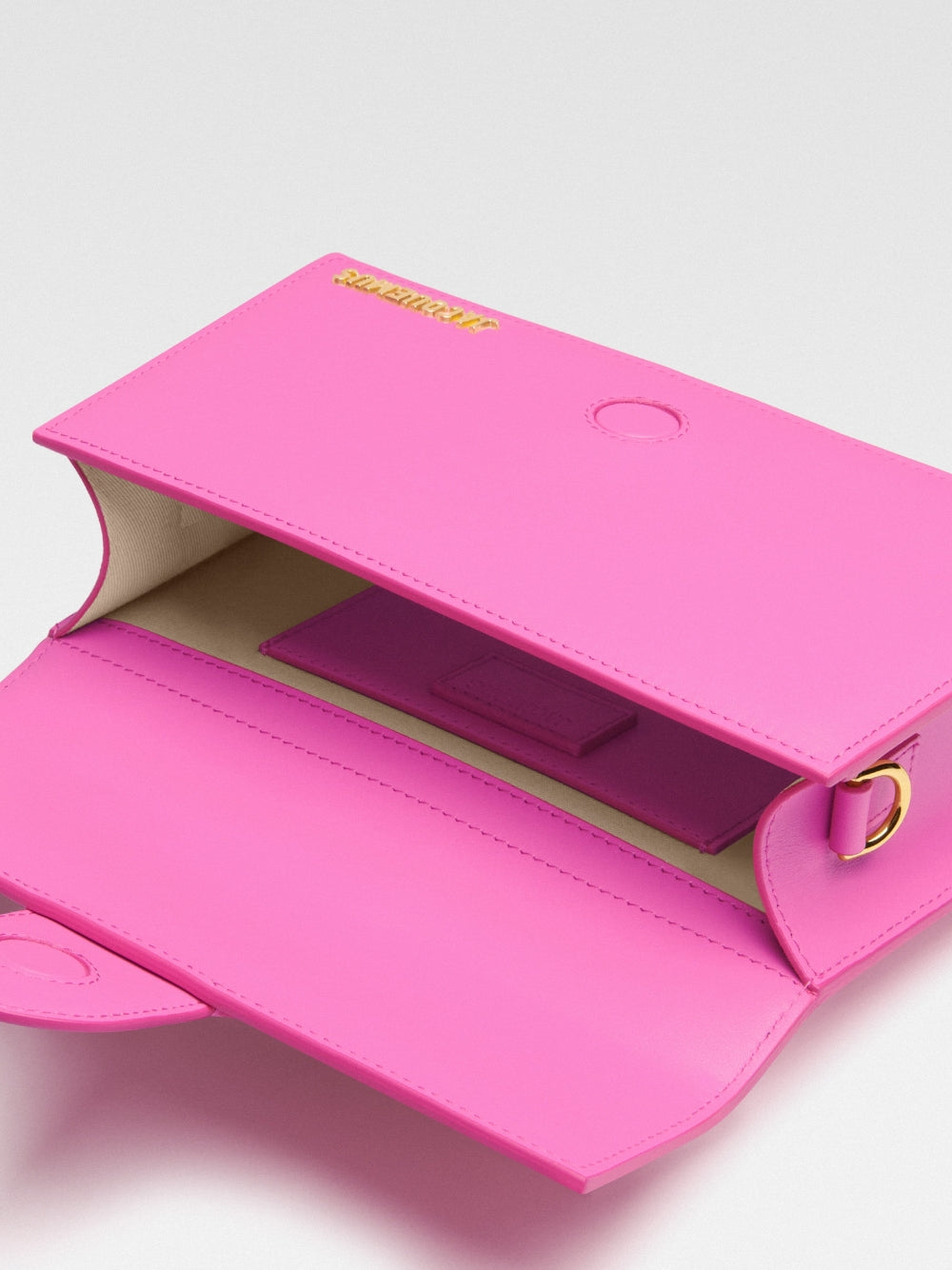 Jacquemus Neon Pink Leather Le Grand Bambino Handbag - ClickThatClicks 