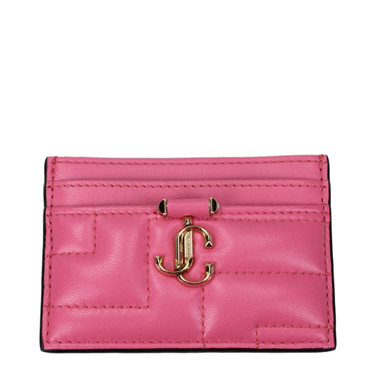 Jimmy Choo Pink Leather Cardholder - ClickThatClicks 