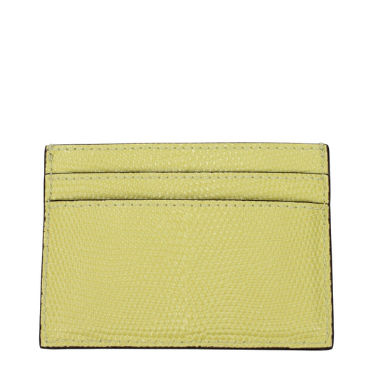 Jimmy Choo Yellow Leather Cardholder - ClickThatClicks 