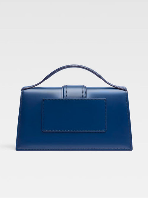 Jacquemus Dark NavyLeather Le Grand Bambino Handbag - ClickThatClicks 