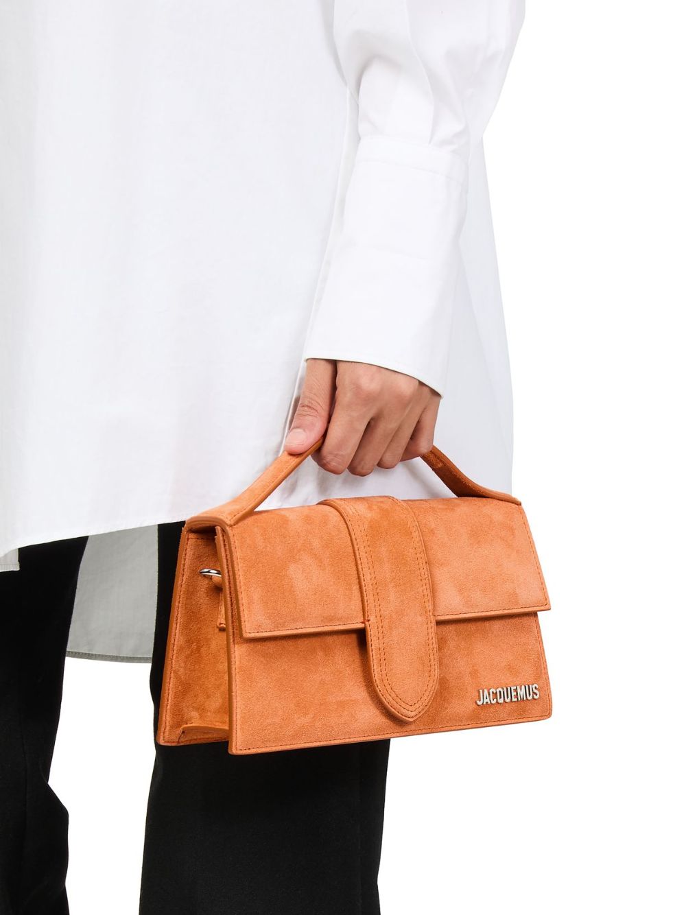 Jacquemus Terracotta Leather Le Grand Bambino Handbag - ClickThatClicks 