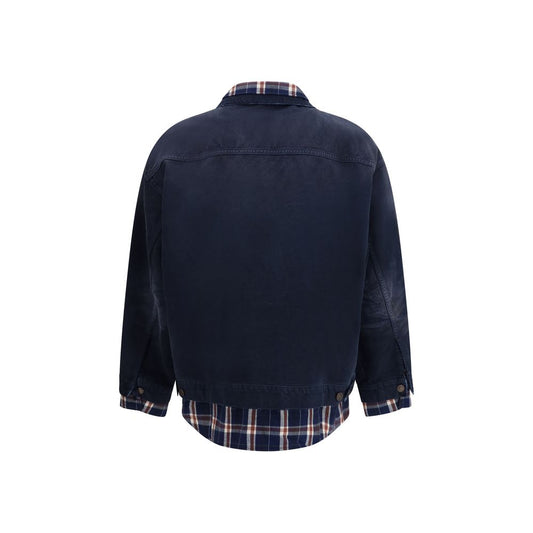 Balenciaga Blue Cotton Denim Jacket - ClickThatClicks 
