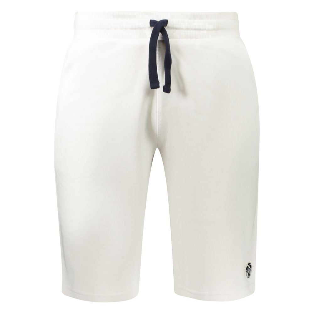 North Sails White Cotton Men's Sweatpant - ClickThatClicks 