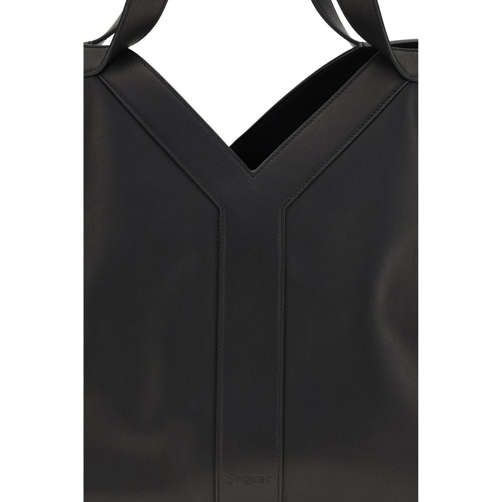 Saint Laurent Black Calf Leather Bos Taurus Shoulder Bag - ClickThatClicks 