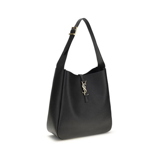 Saint Laurent Black Calf Leather Bos Taurus Shoulder Bag - ClickThatClicks 