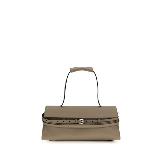 Moschino Beige Calf Leather Bos Taurus Shoulder Bag - ClickThatClicks 