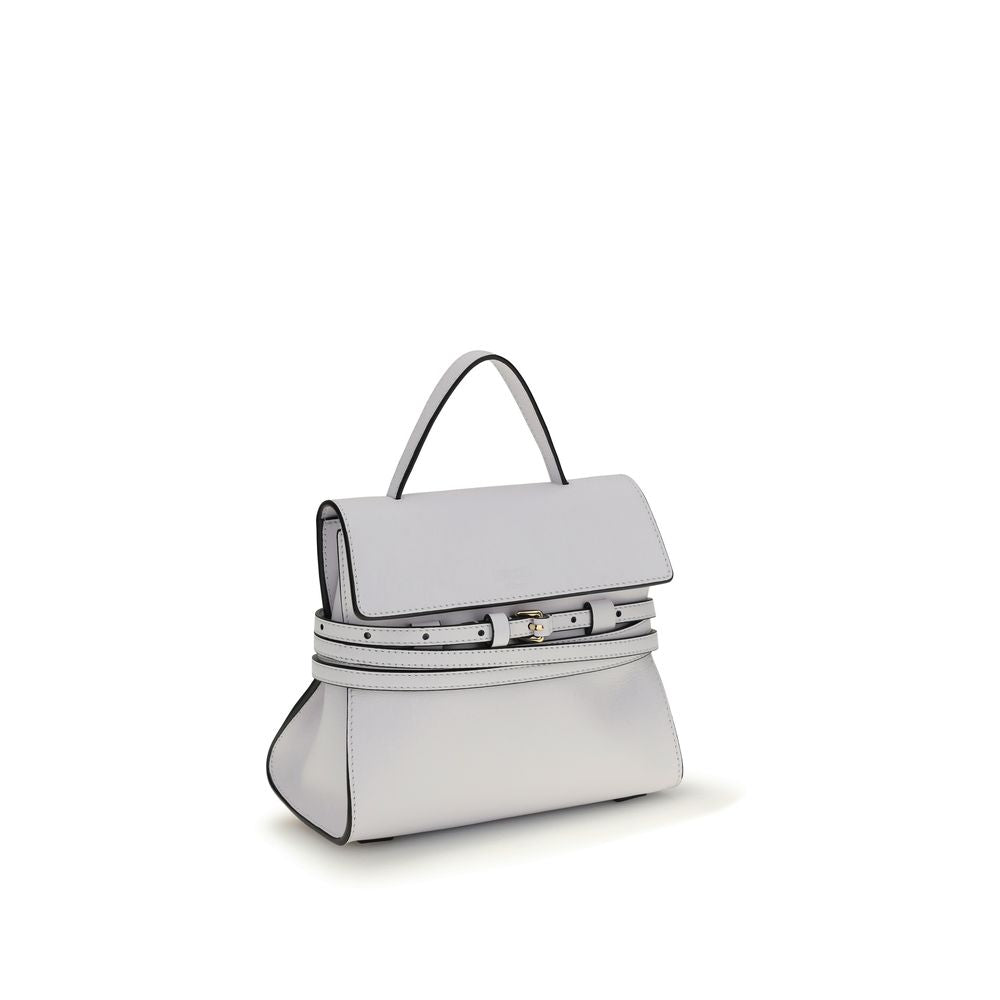 Moschino White Calf Leather Bos Taurus Handbag - ClickThatClicks 