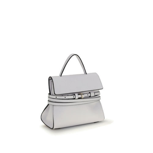 Moschino White Calf Leather Bos Taurus Handbag - ClickThatClicks 