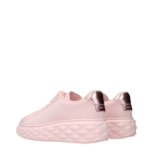 Jimmy Choo Pink Fabric Platform Sneakers - ClickThatClicks 