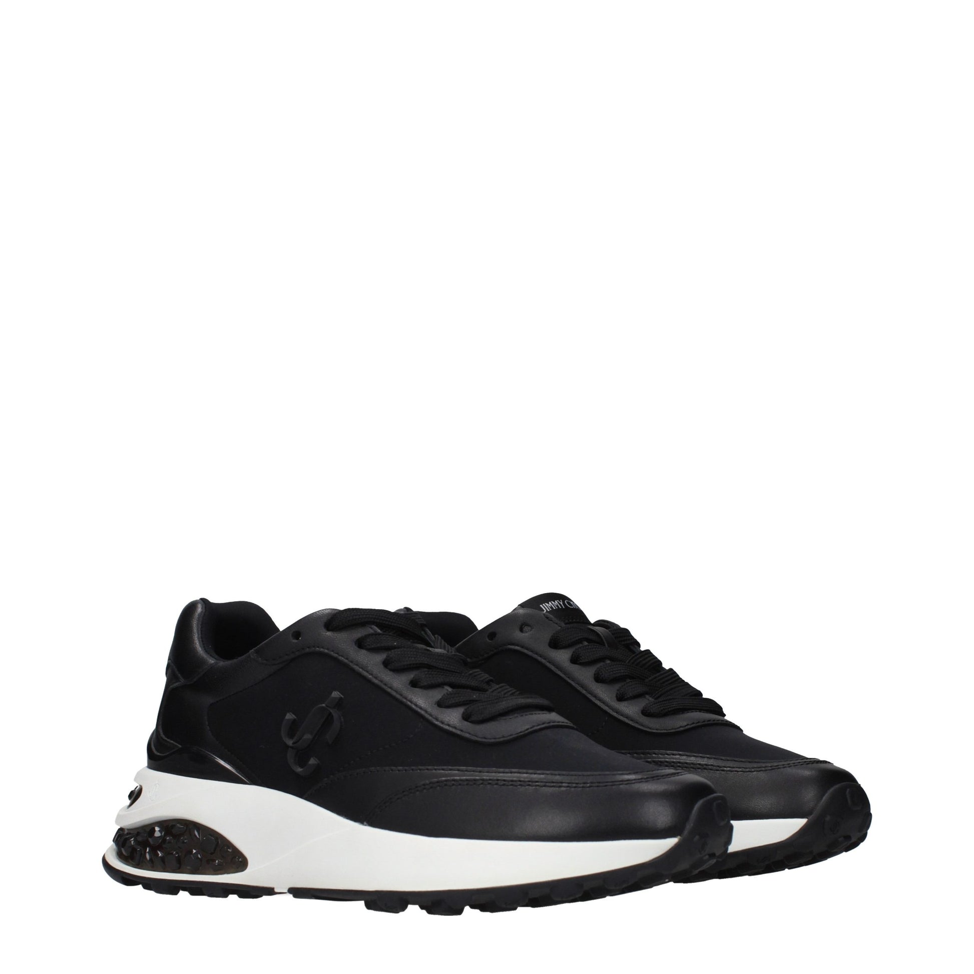 Jimmy Choo Black Fabric Athletic Sneakers - ClickThatClicks 