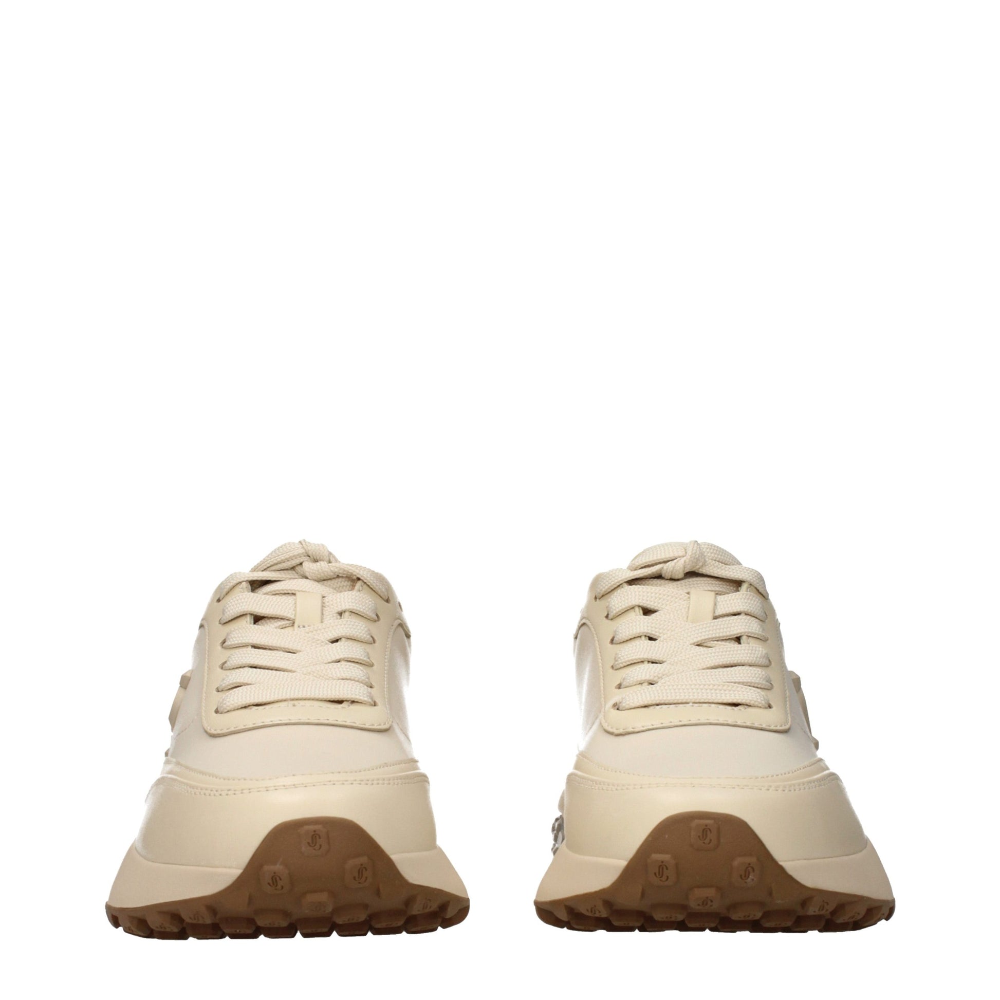Jimmy Choo Beige Fabric Chunky Sneakers - ClickThatClicks 