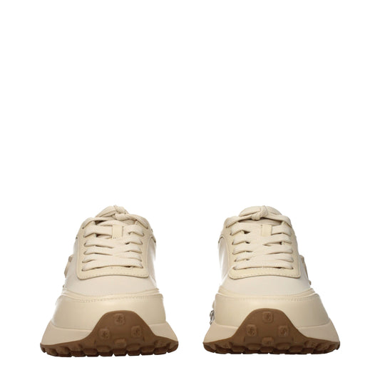 Jimmy Choo Beige Fabric Chunky Sneakers - ClickThatClicks 