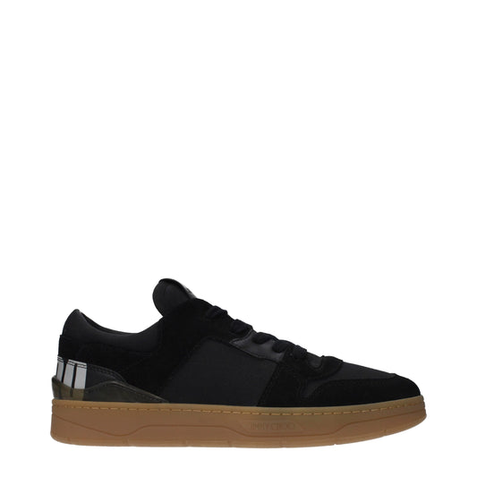 Jimmy Choo Black Fabric Low Top Sneakers - ClickThatClicks 