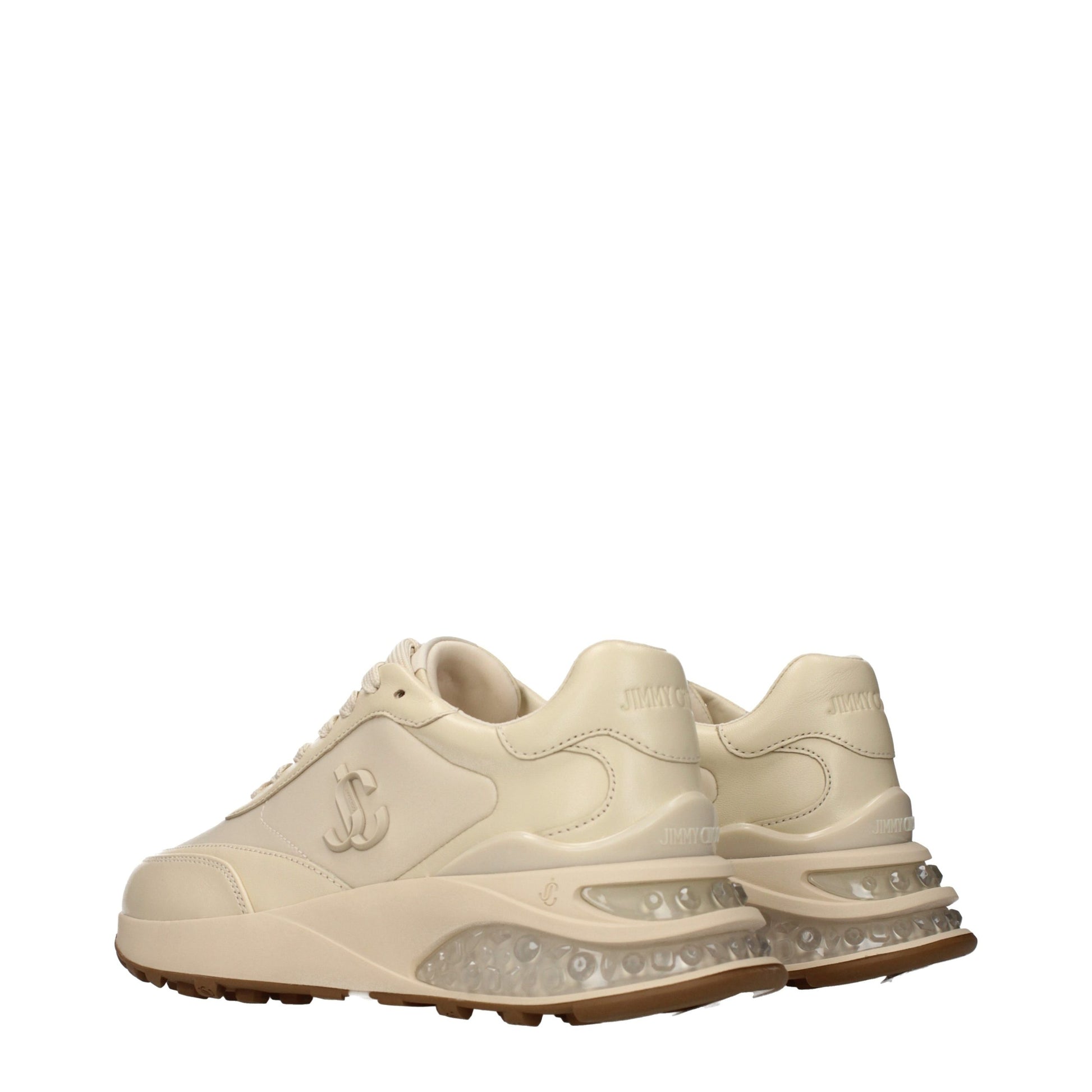 Jimmy Choo Beige Fabric Chunky Sneakers - ClickThatClicks 