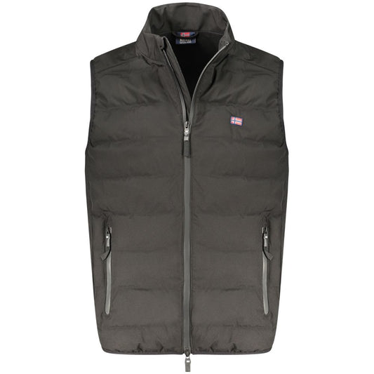 Norway 1963 Black Polyester Men's Vest - ClickThatClicks 