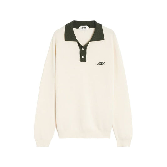 Autry Beige Cotton Polo Shirt - ClickThatClicks 