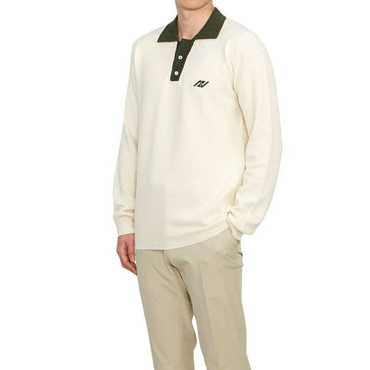 Autry Beige Cotton Polo Shirt - ClickThatClicks 
