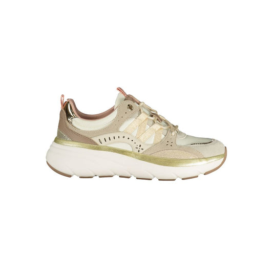Twinset Beige Polyurethane Women Sneaker - ClickThatClicks 