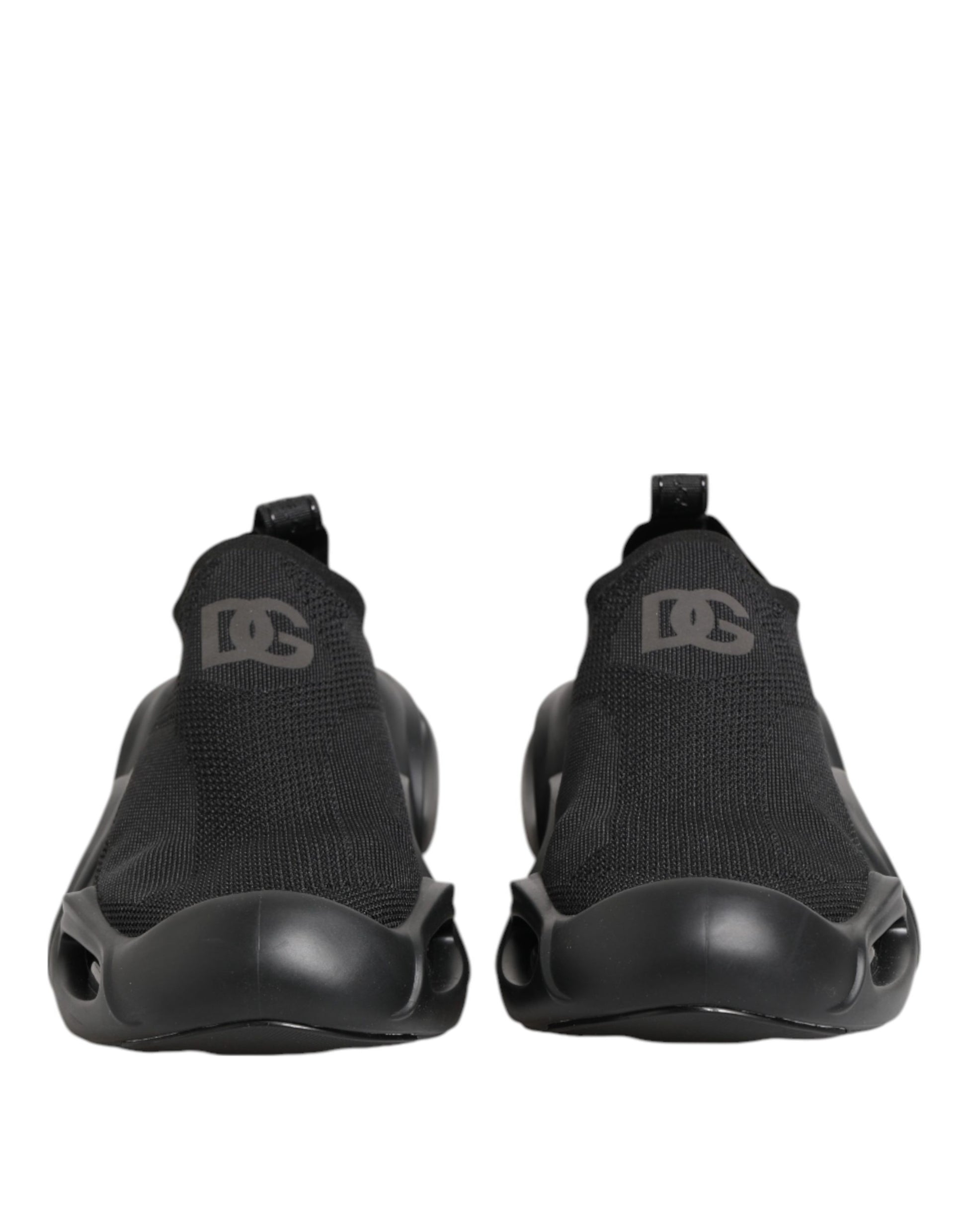 Dolce & Gabbana Black Slip On Wave Low Top Sneakers Shoes - ClickThatClicks 
