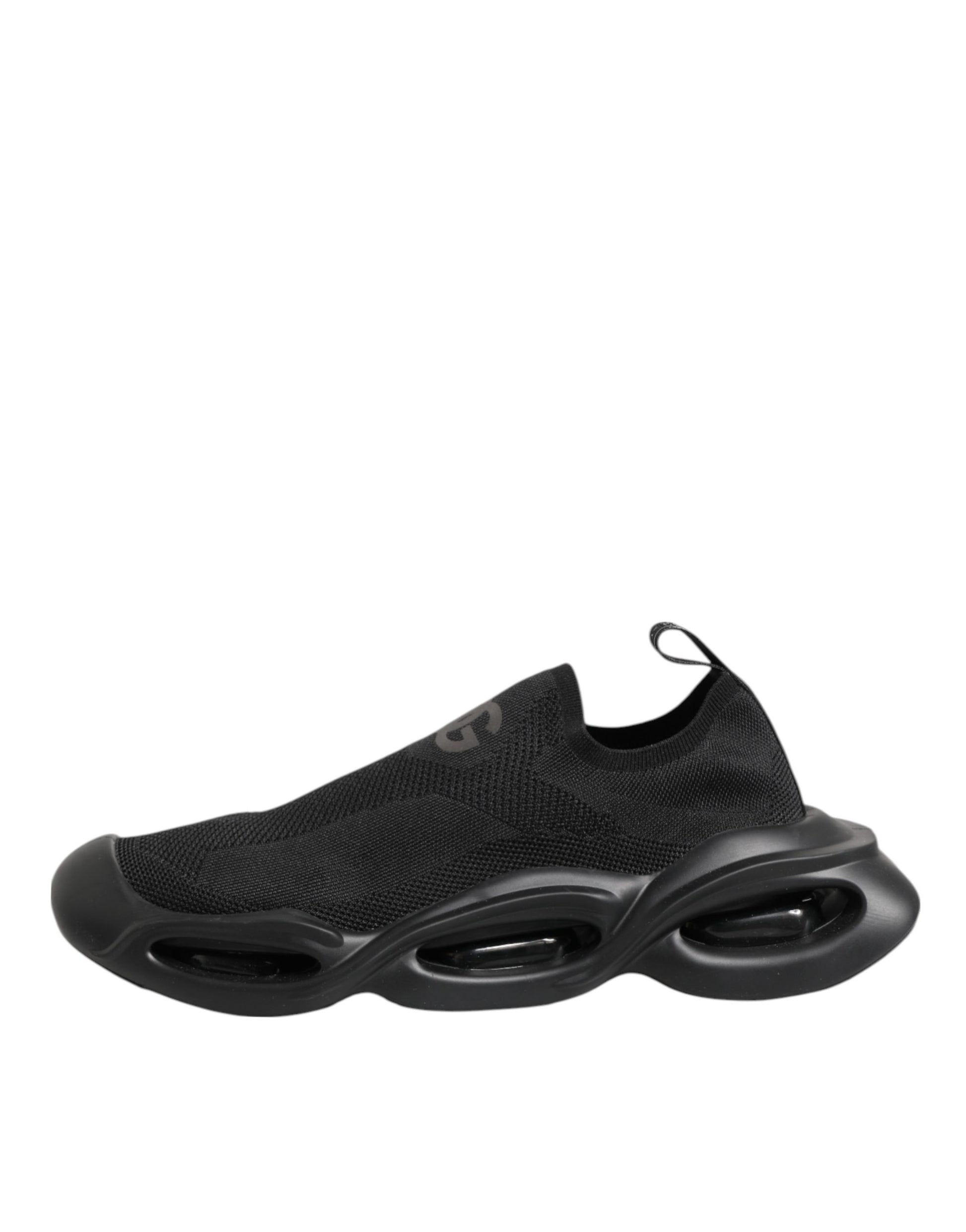 Dolce & Gabbana Black Slip On Wave Low Top Sneakers Shoes - ClickThatClicks 