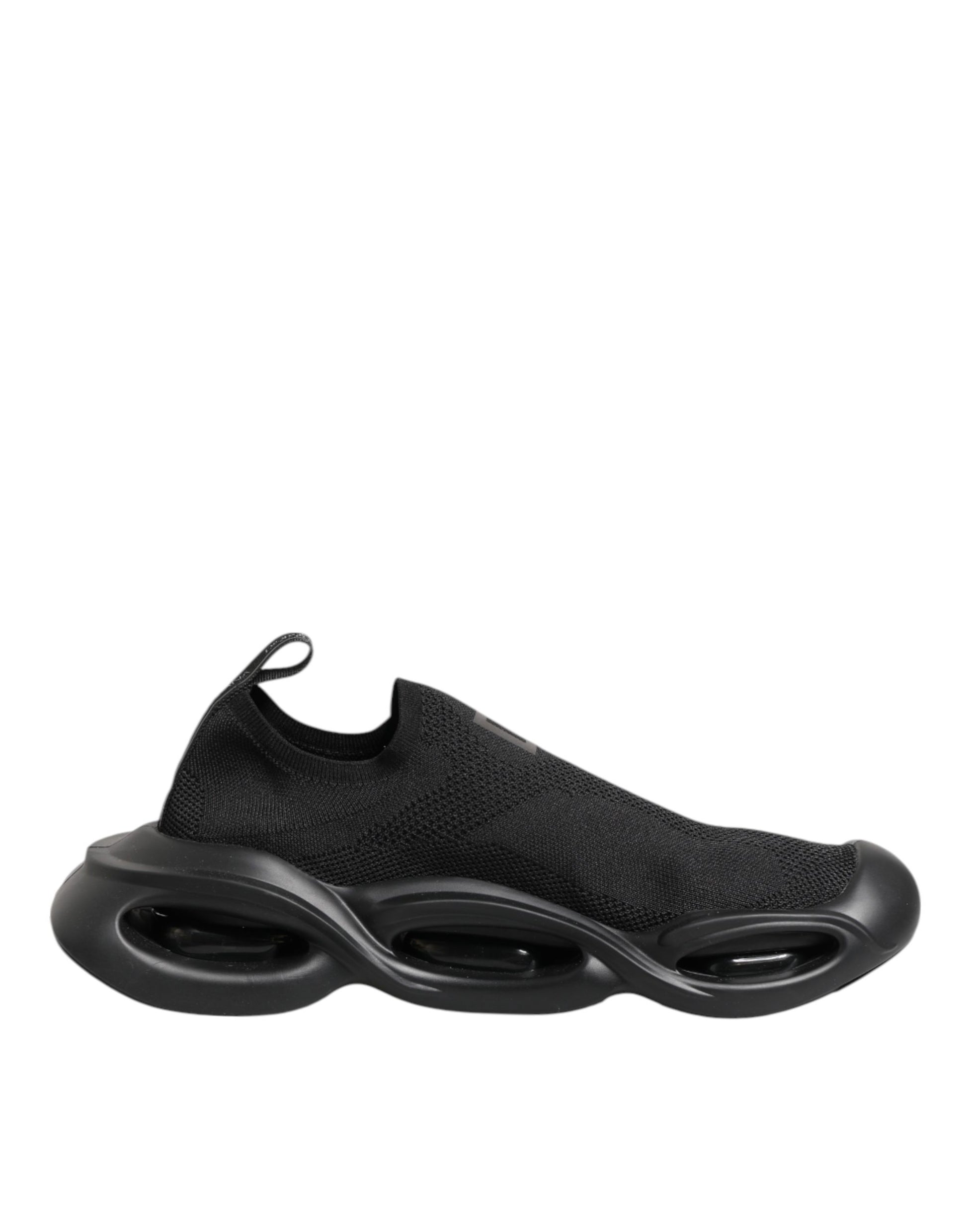 Dolce & Gabbana Black Slip On Wave Low Top Sneakers Shoes - ClickThatClicks 
