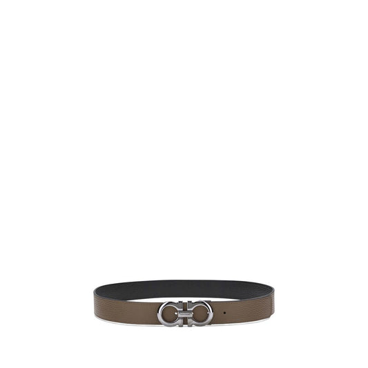 Ferragamo Brown Calf Leather Bos Taurus Regular Belt - ClickThatClicks 