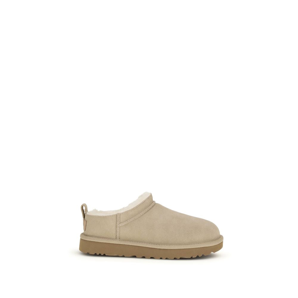 UGG Beige Calf Leather Bos Taurus Ankle Boots - ClickThatClicks 