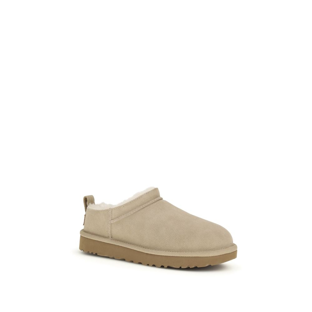 UGG Beige Calf Leather Bos Taurus Ankle Boots - ClickThatClicks 